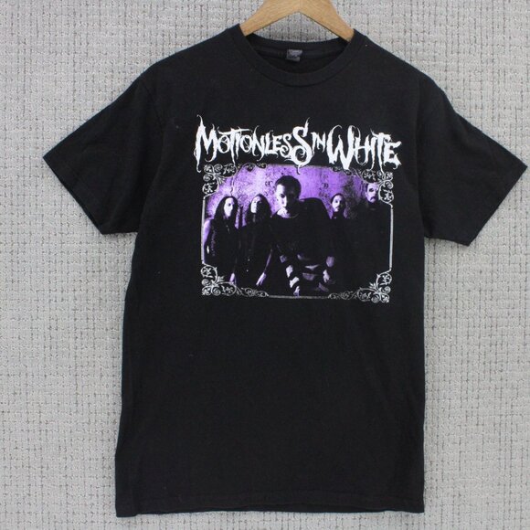 Tultex Shirt Mens Medium M Black Motionless In White Diseased & Disguised 2020 - Picture 1 of 8
